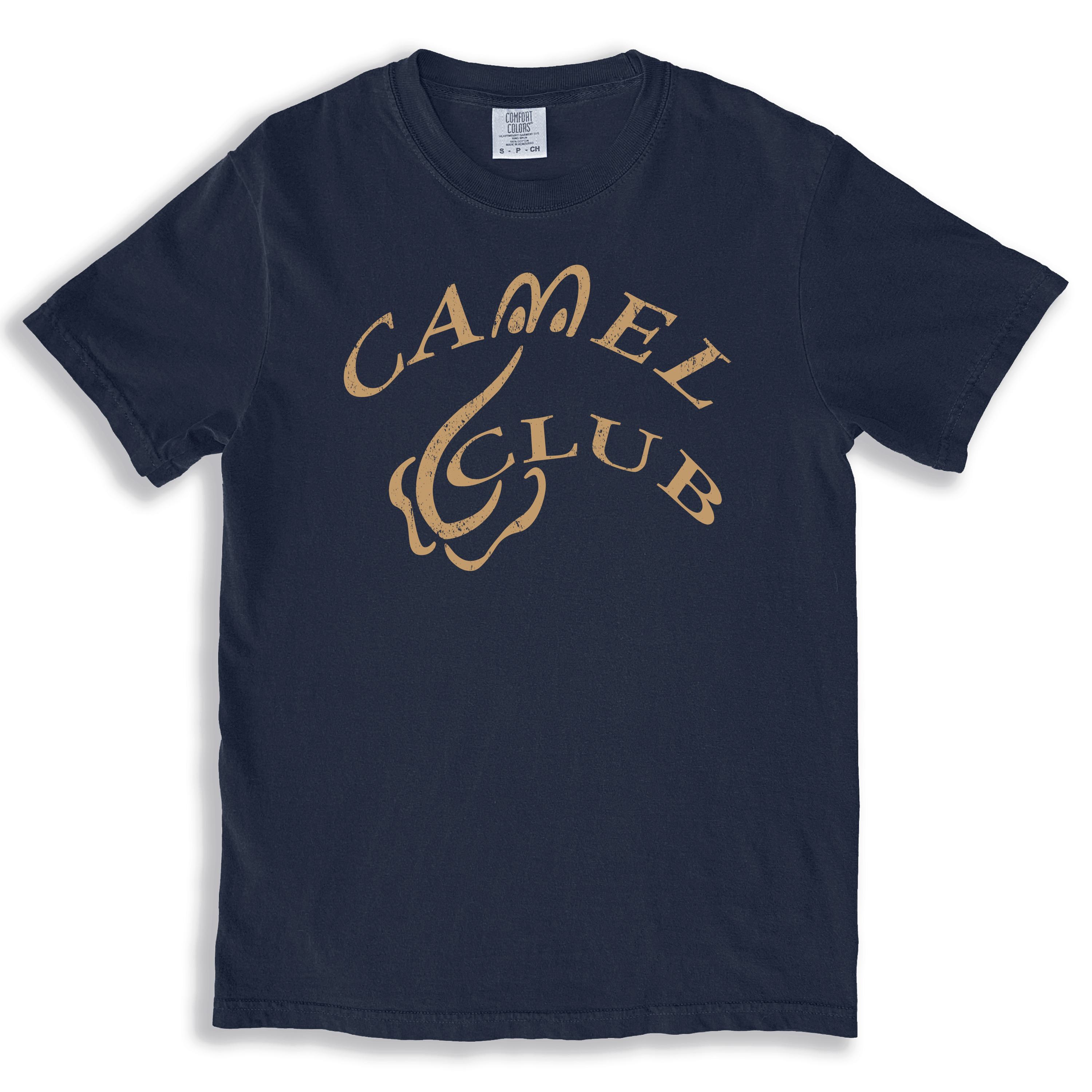 A 90s vintage style t-shirt for the defunct St.Petersburg Florida nightclub "The Camel Club".