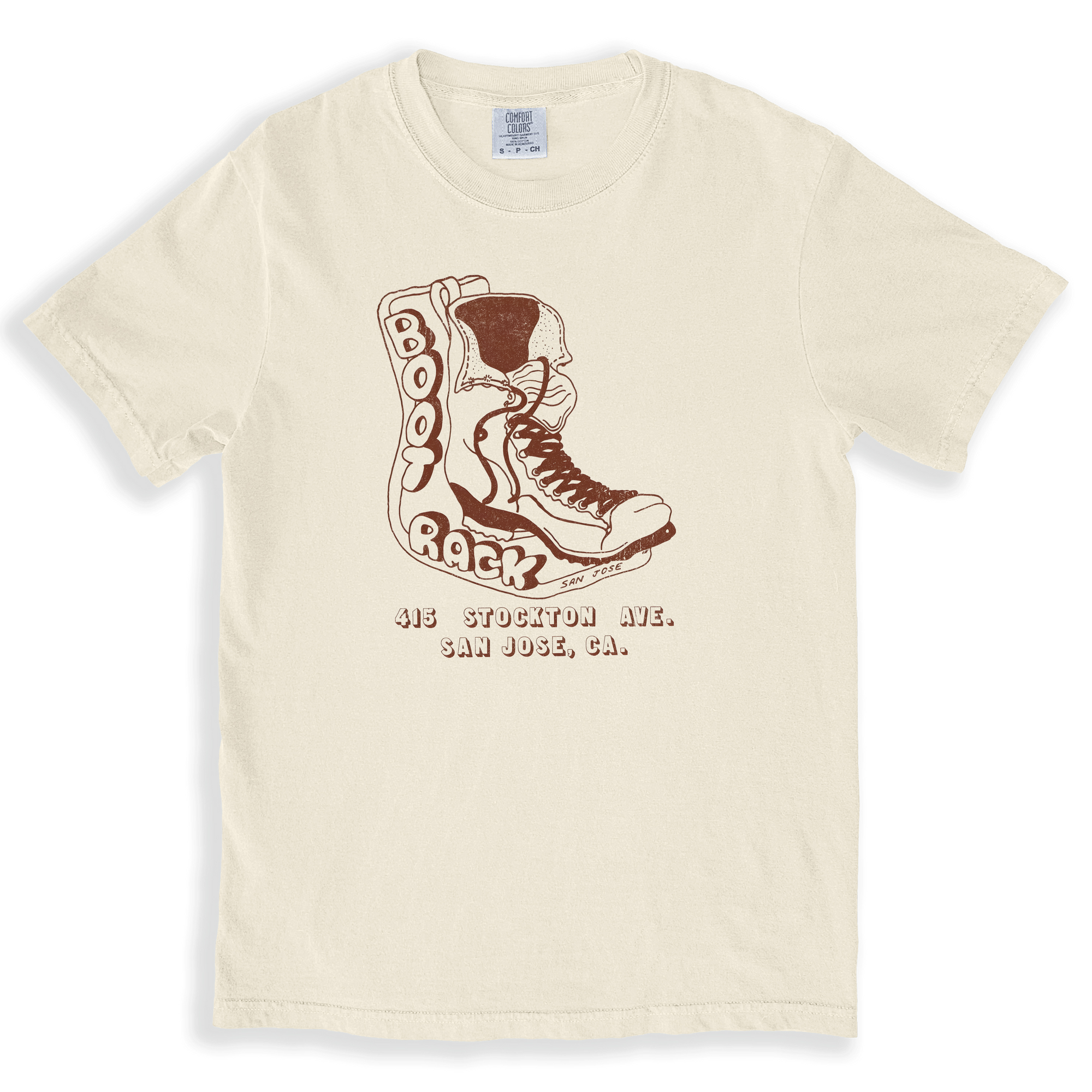Boot Rack San Jose “A Man’s Bar” Vintage Tribute T-Shirt